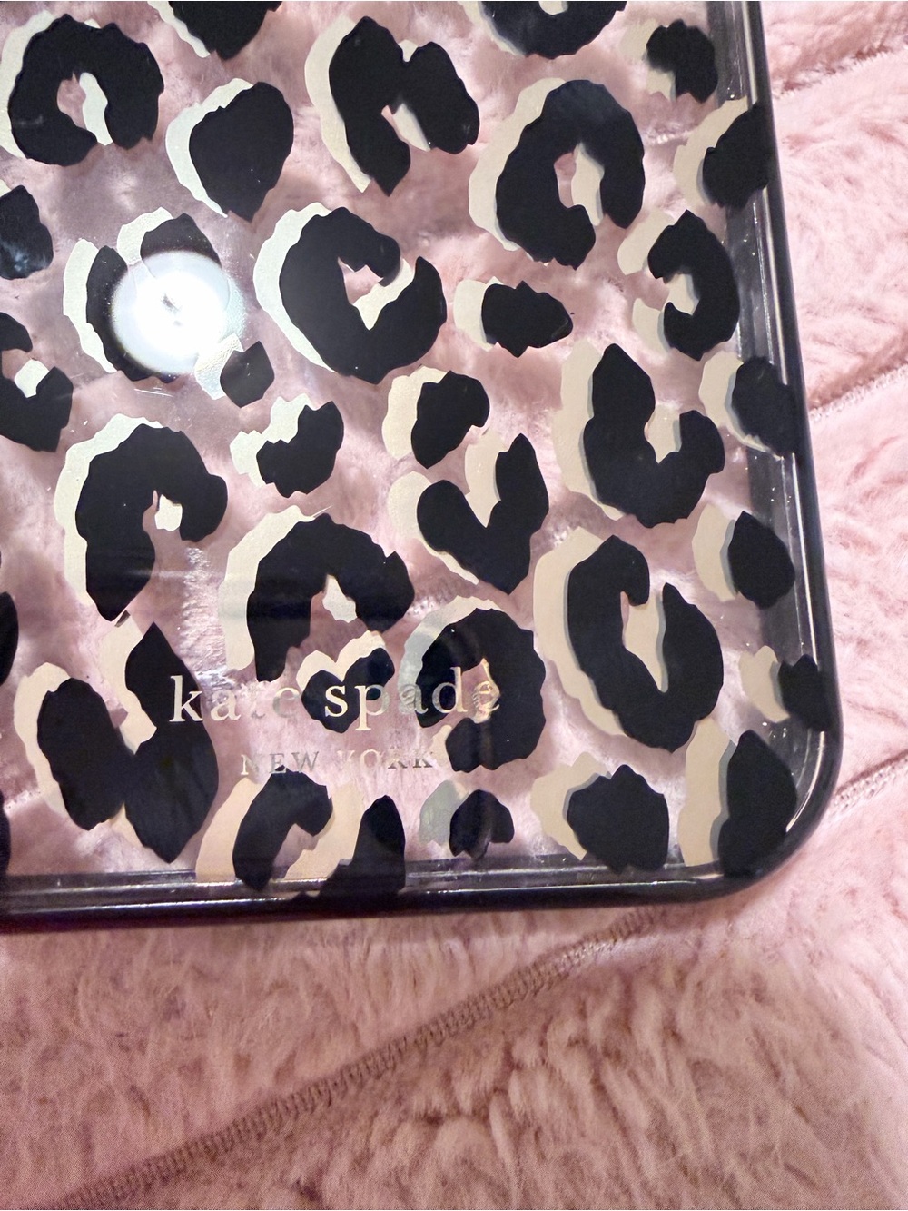 kate spade Leopard Clear Phone Case
